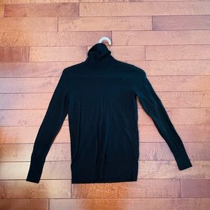 Babaton Merino Wool turtleneck in black, XS